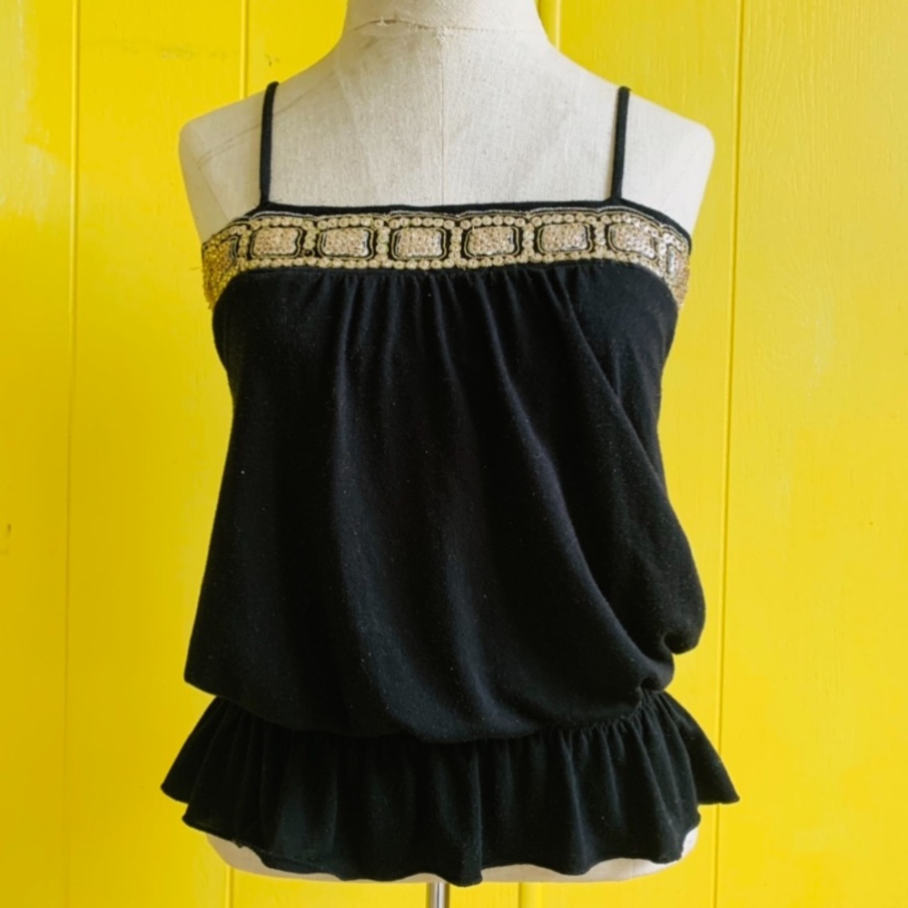 Beautiful Black Strappy Top